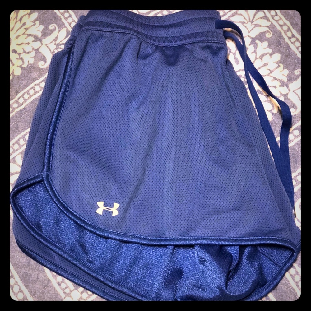Blue Loose Fit Heat Gear Shorts